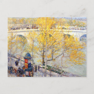 Childe Hassam - Pont Royal Paris Postcard