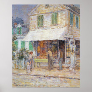 Childe Hassam - Provincial town Poster