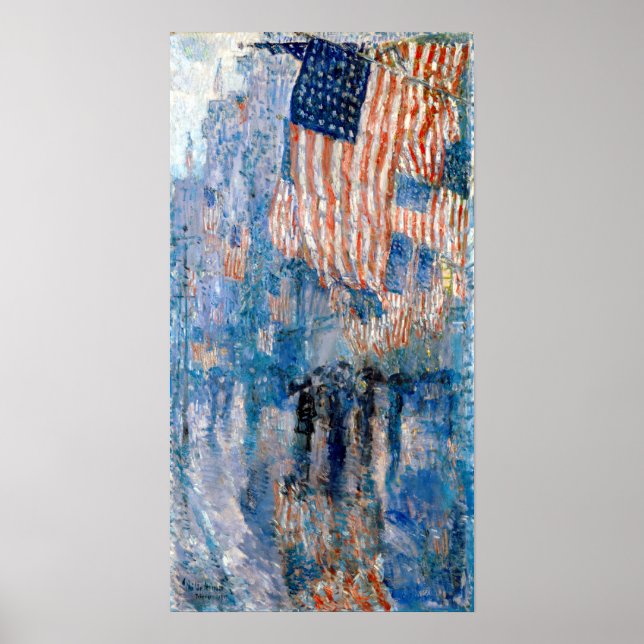 Childe Hassam The Avenue in the Rain Poster (Front)