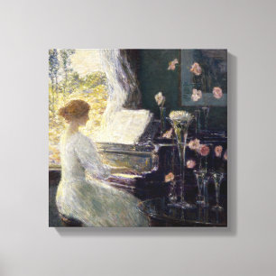Childe Hassam - The Sonata Canvas Print