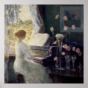 Childe Hassam - The Sonata Poster