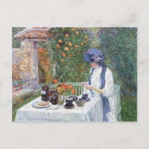Childe Hassam - The Terre-Cuits Tea Set Postcard