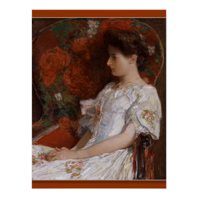 Childe Hassam The Victorian chair CC0409 Poster (Front)