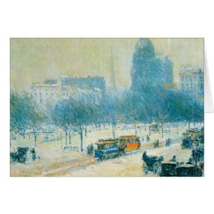 Childe Hassam - Winter in Union Square