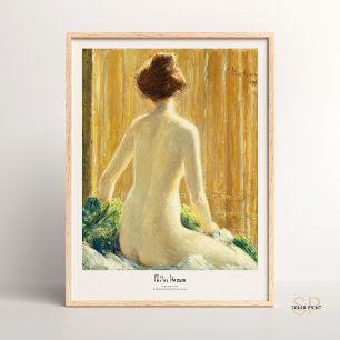Childe Hassam Woman Back Seated 1912 Art Poster