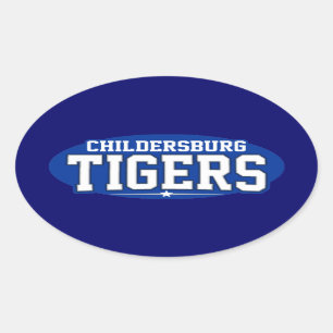 Childersburg High School; Tigers Oval Sticker