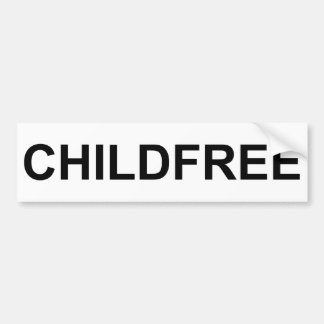 Childfree Bumper Sticker