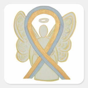 Childhood Brain Cancer Awareness Ribbon Stickers