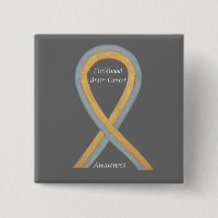 Childhood Brain Cancer Custom Awareness Ribbon Pin