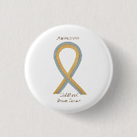 Childhood Brain Cancer Custom Awareness Ribbon Pin