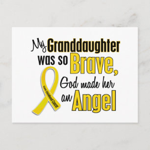 Childhood Cancer ANGEL 1 Granddaughter Postcard