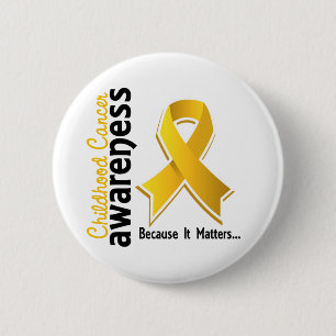 Childhood Cancer Awareness 5 6 Cm Round Badge