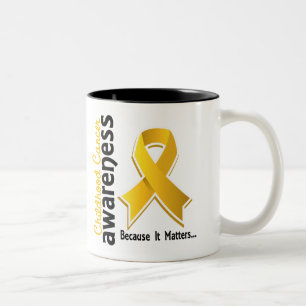 Childhood Cancer Awareness 5 Two-Tone Coffee Mug