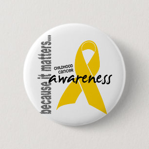 Childhood Cancer Awareness 6 Cm Round Badge
