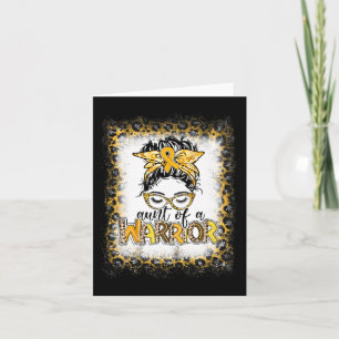 Childhood Cancer Awareness Aunt Of A Warrior Messy Card