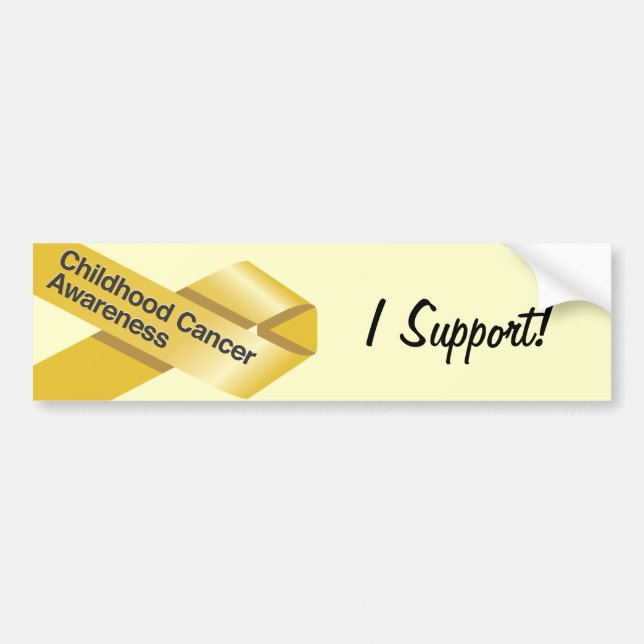 Childhood Cancer Awareness Bumper Sticker (Front)