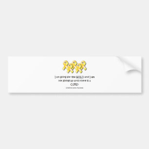 Childhood Cancer Awareness Bumper Sticker