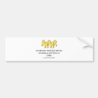 Childhood Cancer Awareness Bumper Sticker