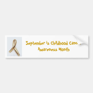 Childhood Cancer Awareness Bumper Sticker