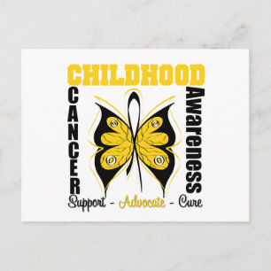 Childhood Cancer Awareness Butterfly Postcard