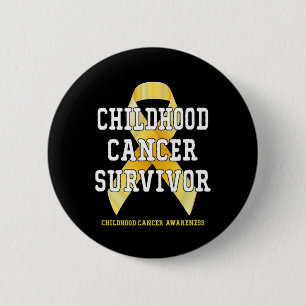 Childhood Cancer Awareness Cancer Survivor T 1 6 Cm Round Badge