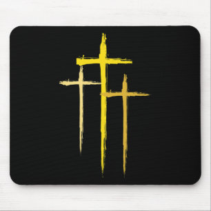 Childhood Cancer Awareness Cross Christian Costume Mouse Mat