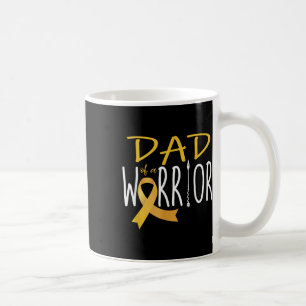 Childhood Cancer Awareness Dad Of A Warrior Coffee Mug