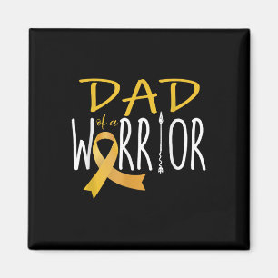 Childhood Cancer Awareness Dad Of A Warrior Magnet
