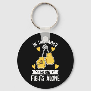 Childhood Cancer Awareness Design for a Cancer War Key Ring