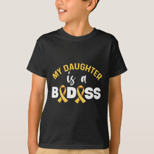 Childhood Cancer Awareness Design for a Dad of a W T-Shirt