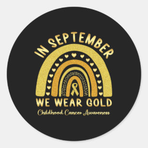 Childhood Cancer Awareness DIPG Shark Take A Extin Classic Round Sticker