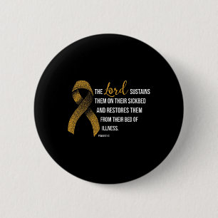 Childhood Cancer Awareness Faith Christian Gift  6 Cm Round Badge