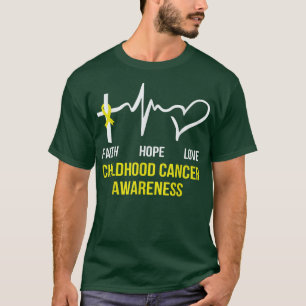 Childhood Cancer Awareness Faith Hope Love312 T-Shirt