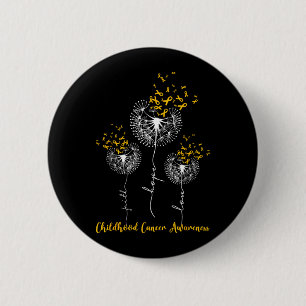 Childhood Cancer Awareness Faith Hope Love 6 Cm Round Badge