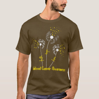 Childhood Cancer Awareness Faith Hope Love Dandeli T-Shirt