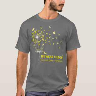 Childhood Cancer Awareness Faith Hope Love Dandeli T-Shirt