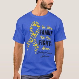 Childhood Cancer Awareness Family Fight September  T-Shirt