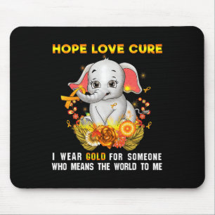 Childhood Cancer Awareness Fighter Warrior Chemoth Mouse Mat