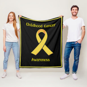 Childhood Cancer Awareness Fleece Blanket