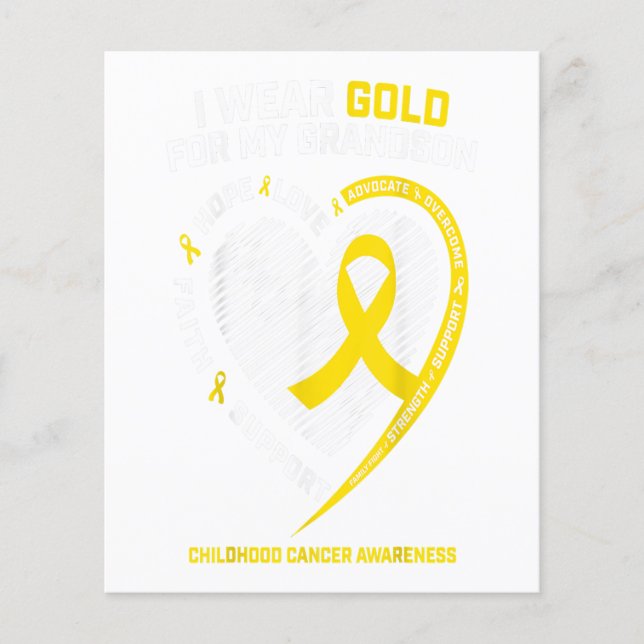 Childhood Cancer Awareness Gifts Women Grandma Flyer (Front)