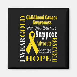 Childhood Cancer Awareness Gold for a Child Fight Magnet