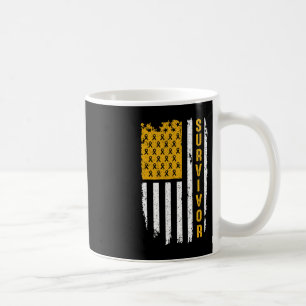 Childhood Cancer Awareness Gold For My Brother T 1 Coffee Mug