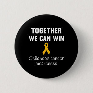 Childhood cancer awareness Gold ribbon adults and 6 Cm Round Badge