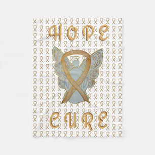 Childhood Cancer Awareness Gold Ribbon Blanket