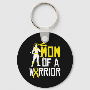 Childhood Cancer Awareness Gold Ribbon Mum Suppor Key Ring