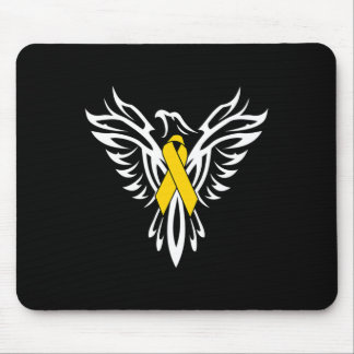 Childhood Cancer Awareness Gold Ribbon Phoenix  Mouse Mat