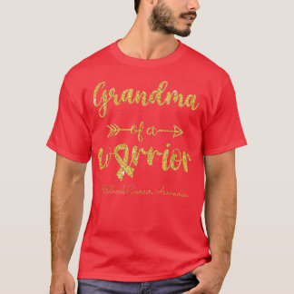 Childhood Cancer Awareness Grandma Of A Warrior 40 T-Shirt