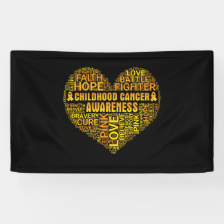 Childhood Cancer Awareness Hope Support Strong Banner