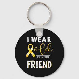 Childhood Cancer Awareness I Wear For My Little Fr Key Ring