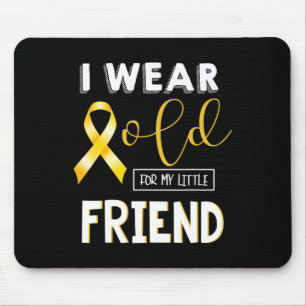 Childhood Cancer Awareness I Wear For My Little Fr Mouse Mat